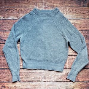 Free People Slouchy Mock Neck Too Good Pullover Top size small